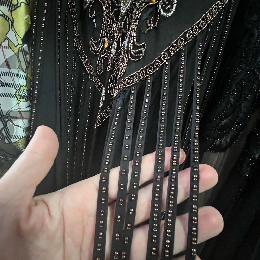 Sue Wong Black Embellished Maxi Dress - Picture 5 of 6